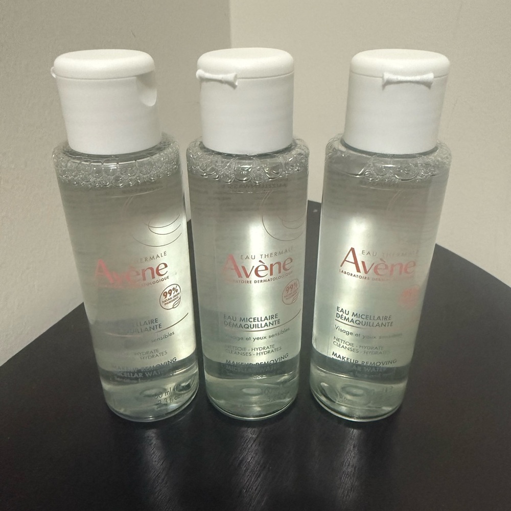 NEW 3x100ml TRAVEL SIZE AVENE MICELLAR WATER